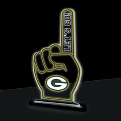 Green Bay Packers NFL Football Foam Finger Desklite LED Decor - NFL Home