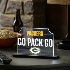 Green Bay Packers NFL Football Rectangle Desklite LED Decor - NFL Home