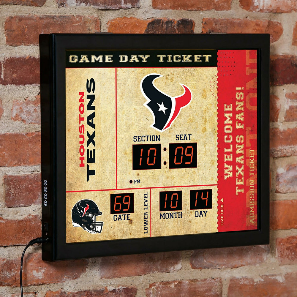 Scoreboard Wall Clock, Houston Texans - NFL Home