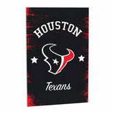 Houston Texans Wood Wall Sign, 16x24 - NFL Home