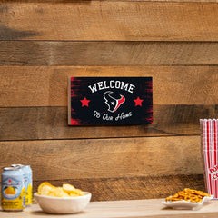 Houston Texans Wood Wall Sign, 6x11 - NFL Home