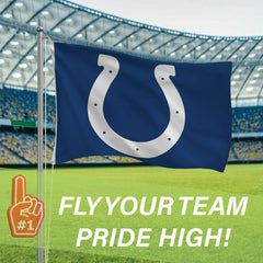 Indianapolis Colts Single Sided Flag w/ 2 Grommets, 3'x5' - NFL Home