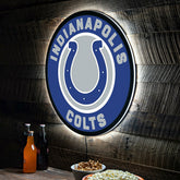 LED Wall Decor, Round, Indianapolis Colts - NFL Home
