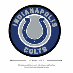 LED Wall Decor, Round, Indianapolis Colts - NFL Home