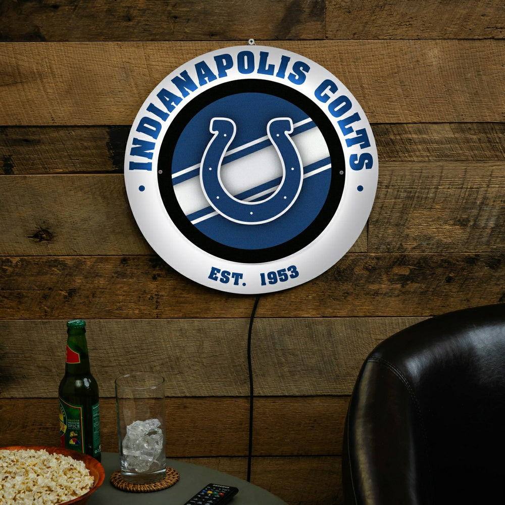 Indianapolis Colts, Metal Lite, Round - NFL