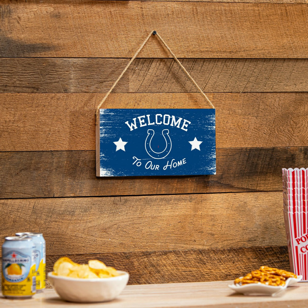 Indianapolis Colts Wood Wall Sign, 6x11 - NFL Home