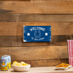 Indianapolis Colts Wood Wall Sign, 6x11 - NFL Home