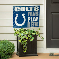 Indianapolis Colts Coroplast Yard Sign "Fans Play Here" - NFL Home