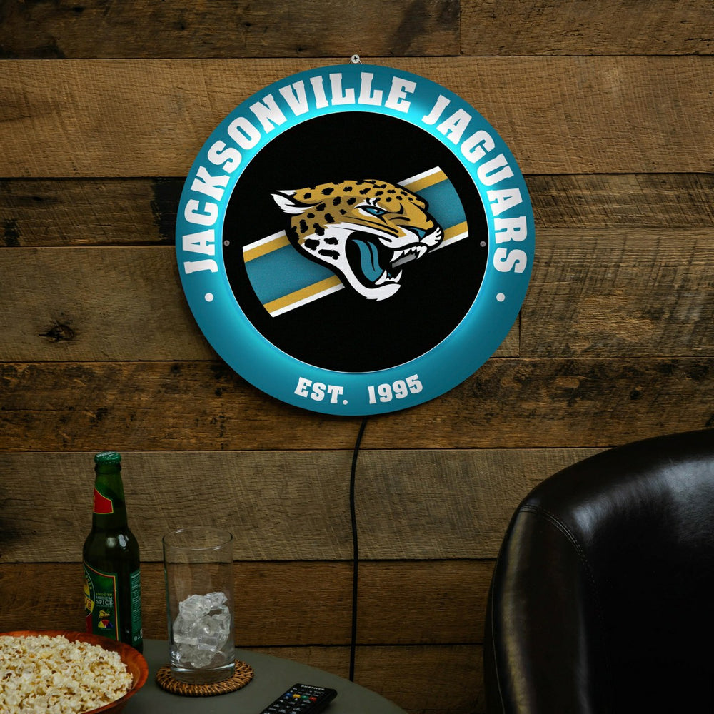 Jacksonville Jaguars, Metal Lite, Round - NFL