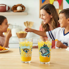 Jacksonville Jaguars 16oz Glass pint, Set of 2 - NFL Home