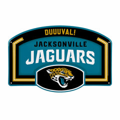 Jacksonville Jaguars USA Embossed Steel Wall Sign, 11" x 17" - NFL Home