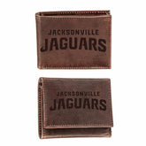 Jacksonville Jaguars, Bi-Fold and Tri-Fold Wallet Gift Set, Brown - NFL Home