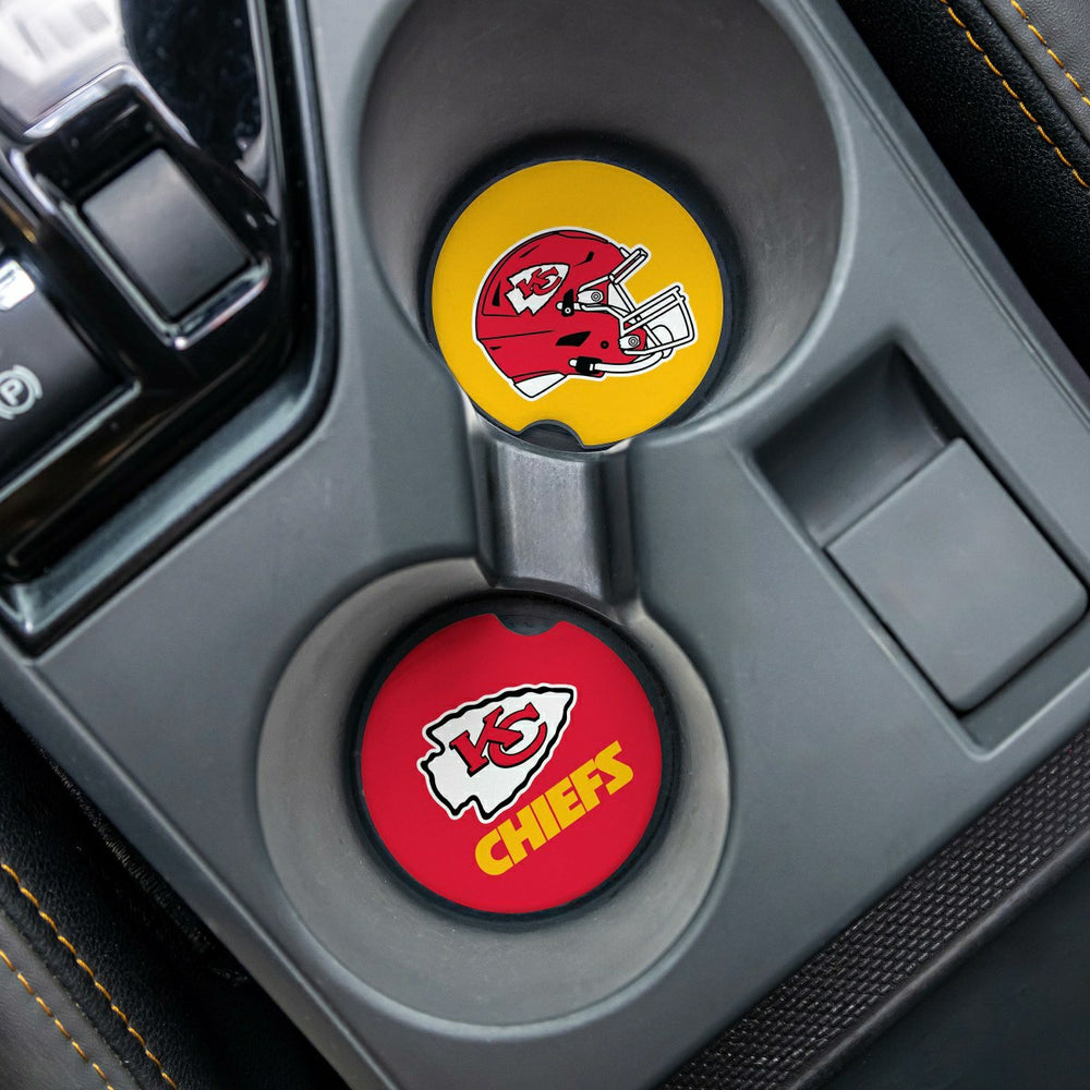 Kansas City Chiefs Car Coaster Set, 2pc - NFL