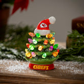 4" Mini LED Tabletop Christmas Tree, Set of 2, Kansas City Chiefs - NFL Home
