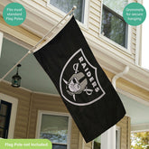 Las Vegas Raiders Single Sided Estate Flag with 2 Grommets, 3'x5' - NFL Home