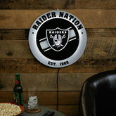 LAS VEGAS RAIDERS, Metal Lite, Round - NFL