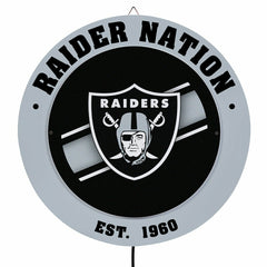 LAS VEGAS RAIDERS, Metal Lite, Round - NFL