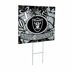 Las Vegas Raiders Coroplast Yard Sign, Holiday - NFL Home