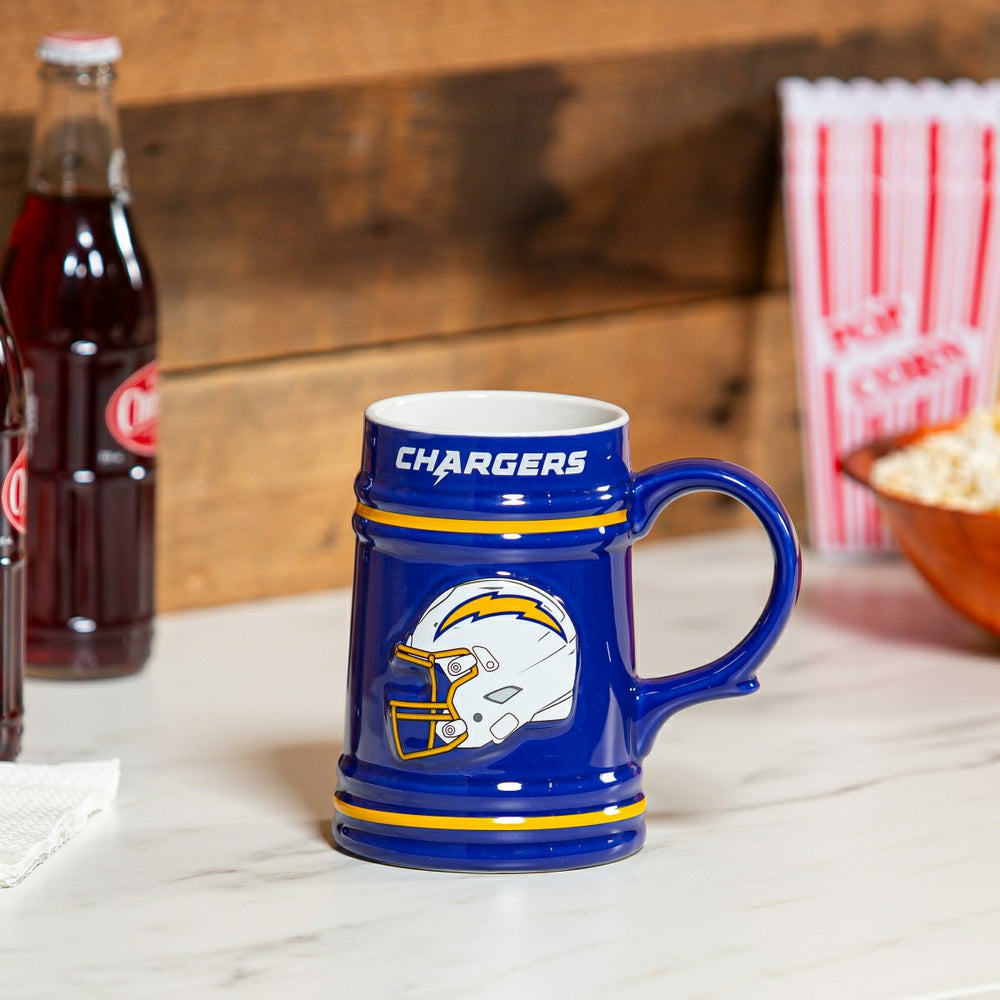 Los Angeles Chargers Ceramic Stein Cup, 24oz - NFL Home