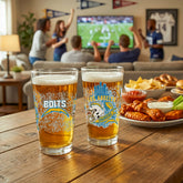 Los Angeles Chargers 16oz Glass pint, Set of 2 - NFL Home