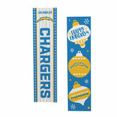 47" Double Sided Leaner, Los Angeles Chargers, Christmas - NFL Home