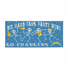 Los Angeles Chargers Flocked Coir Halloween Sassafras Switch Mat, 22"x - NFL