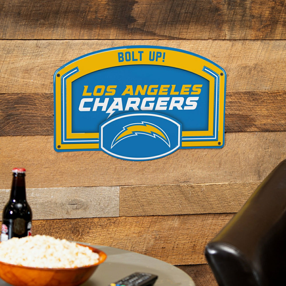Los Angeles Chargers USA Embossed Steel Wall Sign, 11" x 17" - NFL Home