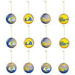 12pc Ornament Set, Los Angeles Rams - NFL Home