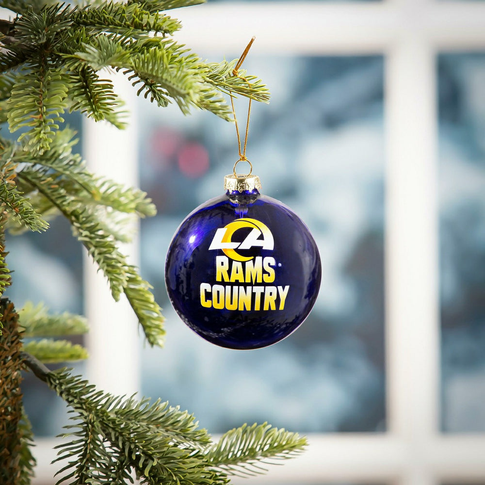 Blown Glass Ornament, Los Angeles Rams - NFL Home