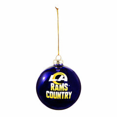 Blown Glass Ornament, Los Angeles Rams - NFL Home