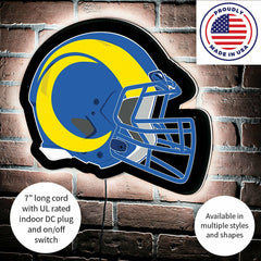 LED Wall Decor, Helmet, Los Angeles Rams - NFL Home
