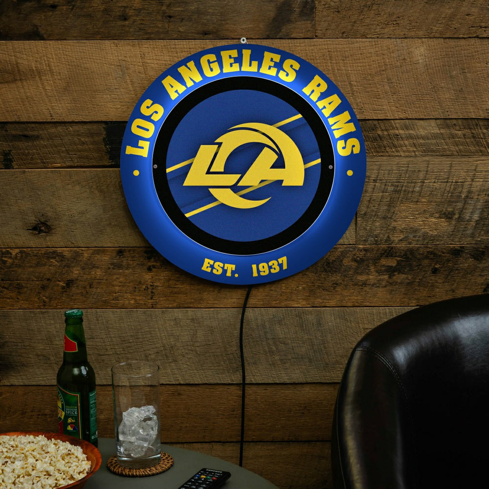 Los Angeles Rams, Metal Lite, Round - NFL