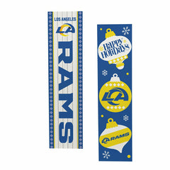 47" Double Sided Leaner, Los Angeles Rams, Christmas - NFL Home
