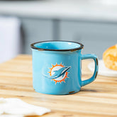 Miami Dolphins Ceramic Camp Cup with Enamel Finish, 14oz - NFL