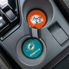 Miami Dolphins Car Coaster Set, 2pc - NFL