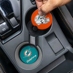 Miami Dolphins Car Coaster Set, 2pc - NFL