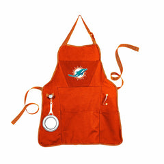 Deluxe Cotton Canvas NFL Team Pride Grilling/Cooking Apron, Miami Dolp - NFL Home