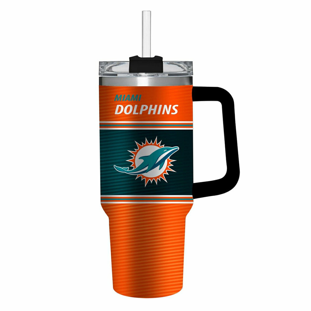 40oz Stainless Steel Canyon Cup w/ Straw, Miami Dolphins - NFL Home