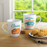 Miami Dolphins, Ceramic Cup O'Java 17oz Gift Set - NFL Home