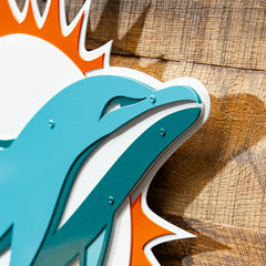 Miami Dolphins Premier Metal Wall Art - NFL Home