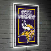Minnesota Vikings NFL Football Rectangle Neolite LED Decor - NFL Home