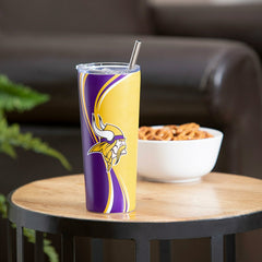 Stainless Steel Tumbler, 20oz, Minnesota Vikings - NFL Home