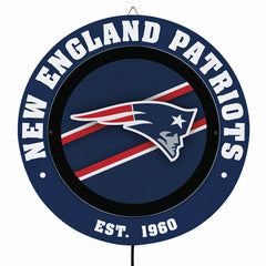New England Patriots, Metal Lite, Round - NFL