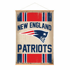 New England Patriots, Canvas Wall Tapestry, Large, 54x36 - NFL Home