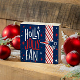 New England Patriots Block, Holiday, 6x6 - NFL Home