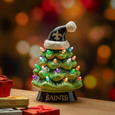8" LED Ceramic Christmas Tree, New Orleans Saints - NFL Home