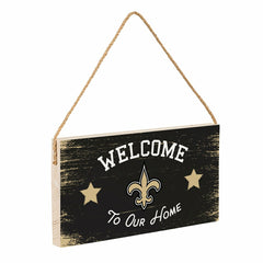 New Orleans Saints Wood Wall Sign, 6x11 - NFL Home