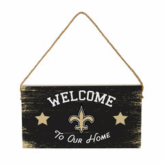 New Orleans Saints Wood Wall Sign, 6x11 - NFL Home