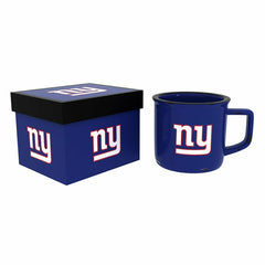 New York Giants Ceramic Camp Cup with Enamel Finish, 14oz - NFL