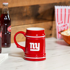 New York Giants Ceramic Stein Cup, 24oz - NFL Home